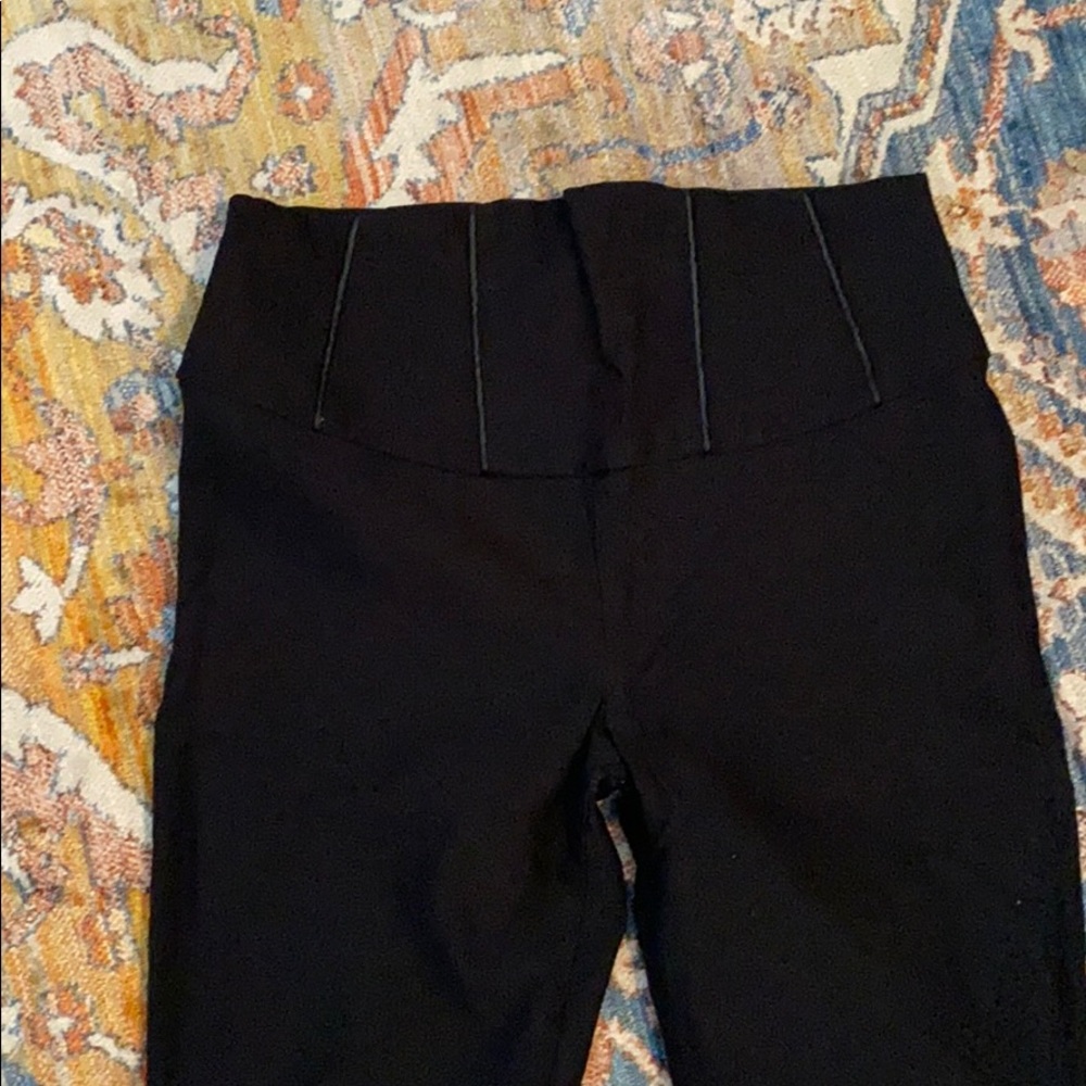 Black tuxedo leggings